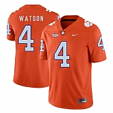 Clemson Tigers 4 Deshaun Watson Orange Nike College Football Jersey Dzhi